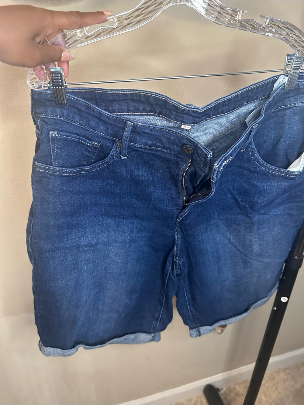Levi’s Dark Wash Denim Shorts